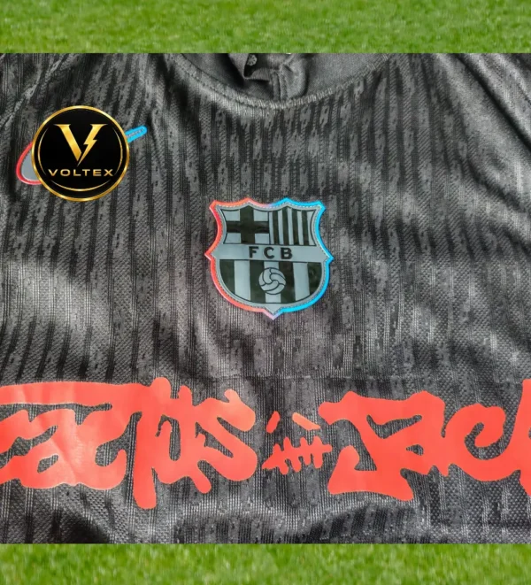 109 Barcelona x Cactus Jack Away Full Sleeves Player Version Jersey