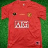 168 Manchester United Home 2007-08 Fan Version Jersey