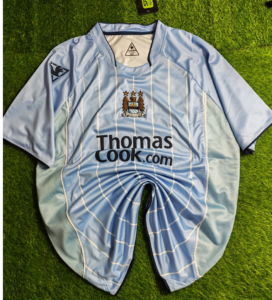 Manchester City Home 2007-08 Authentic Retro Jersey