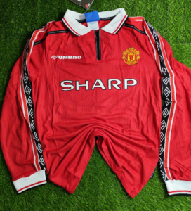 Manchester United Home 1998 Full Sleeves Authentic Retro Jersey