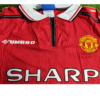 42 Manchester United Home 1998 Full Sleeves Authentic Retro Jersey