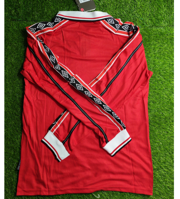 43 Manchester United Home 1998 Full Sleeves Authentic Retro Jersey