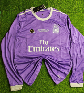 Real Madrid Away 2016-17 Full Sleeves Authentic Retro Jersey
