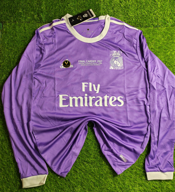 50 Real Madrid Away 2016-17 Full Sleeves Authentic Retro Jersey