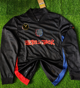 Barcelona x Cactus Jack Away Full Sleeves Fan Version Jersey
