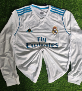 Real Madrid Home 2017-18 Full Sleeves Authentic Retro Retro