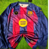 75 Barcelona Home 25–26 Full Sleeves Fan Version Jersey