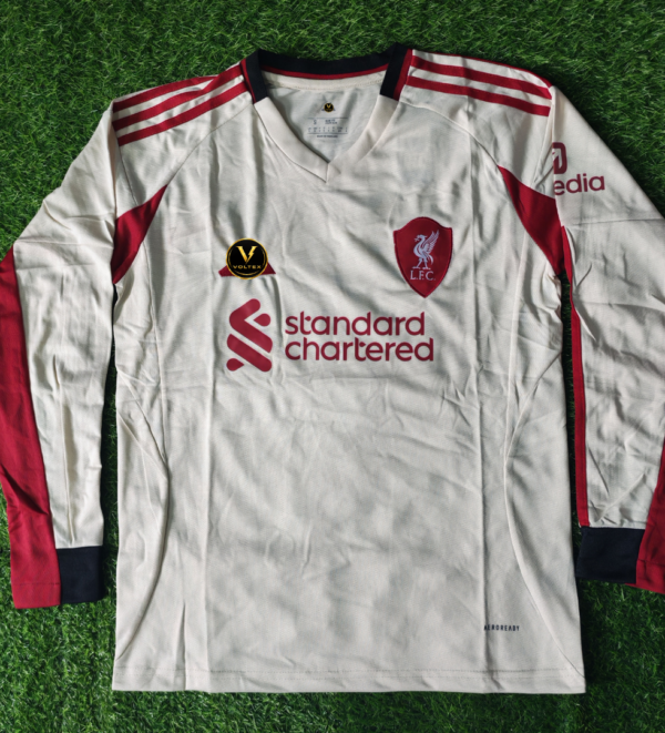 Liverpool Away 25-26 Full Sleeves Fan Version Jersey