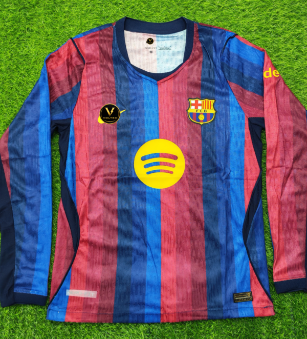 30 Barcelona Home 26-27 Full Sleeves Player Version Jersey