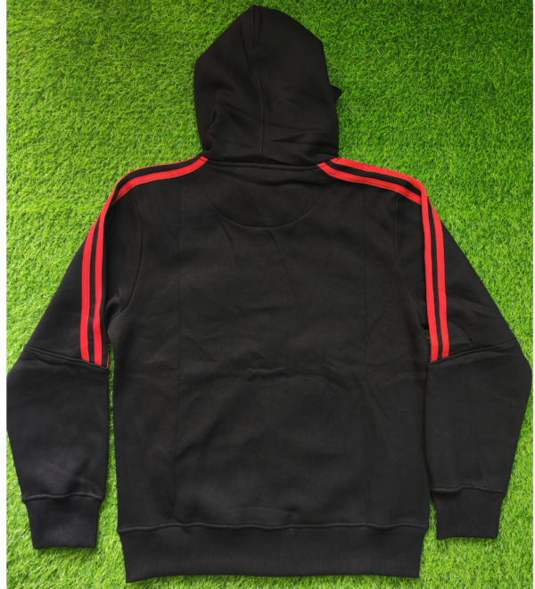 Liverpool Black Cotton Fleece Zipper Hoodie
