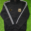 Argentina Two Star Black Cotton Fleece Zipper