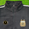 Argentina Two Star Black Cotton Fleece Zipper