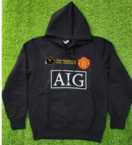 Manchester United Away 2008 Cotton Fleece Hoodie