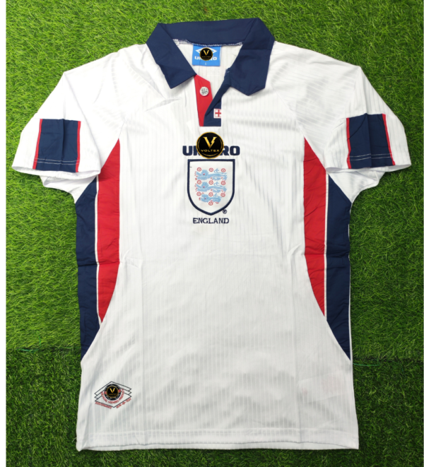 5 England Home 1998 Vintage Authentic Retro Jersey