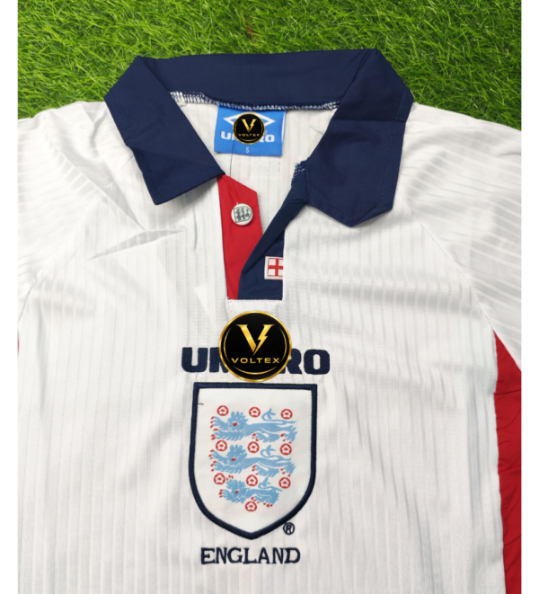 6 England Home 1998 Vintage Authentic Retro Jersey